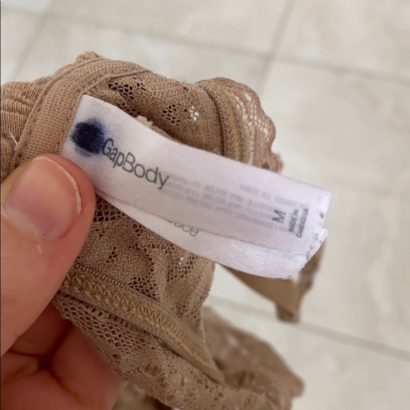 Gap Body Lace Bralettes in Nude & Charcoal- Size M - Picture 5 of 5